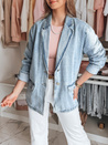 Damen-Jeansjacke in Übergröße RUNAWAY blau Dstreet TY4906