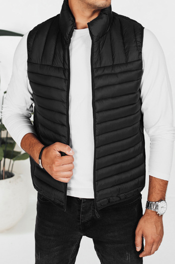 Herren Steppweste schwarz Dstreet TX5084