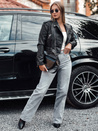 Damen ZIPELLA Baggy-Jeans mit hoher Taille grau Dstreet UY2207_2