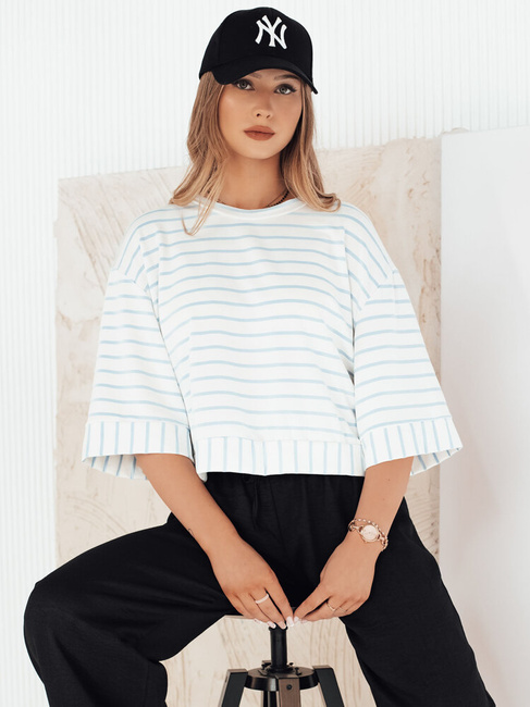 Damen Bluse mit kurze Ärmeln TAUSE Farbe Weiß DSTREET RY2462