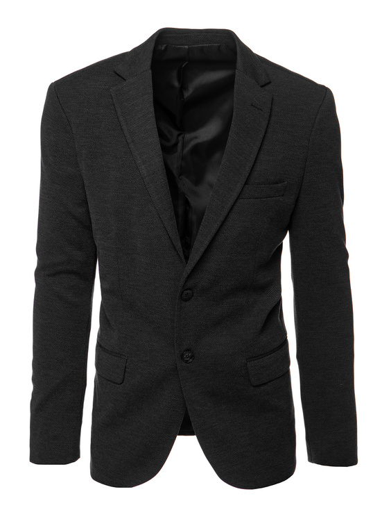 Einreihiger Herrenblazer schwarz Dstreet MX0635