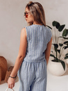 Ärmellose Damenjacke LINELIA blau Dstreet PY0134
