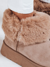 Damen Schneestiefel mit Fell beige Dstreet ZY1056