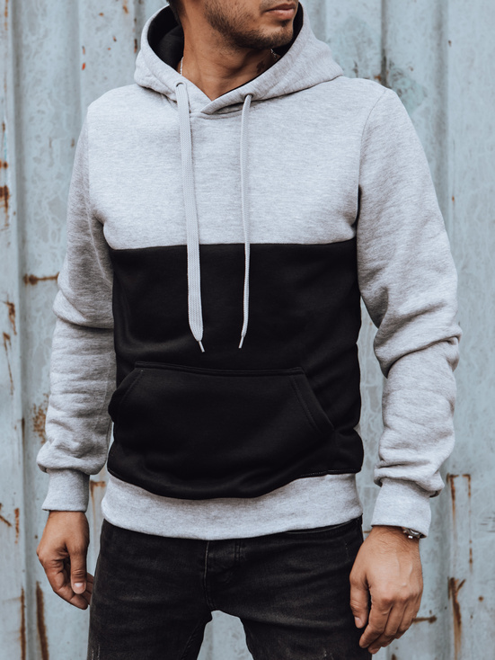 Herren Kapuzenpullover hellgrau Dstreet BX5799