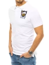 Herren Poloshirt mit Stickerei Weiß Dstreet PX0392