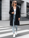 Langer Damenmantel mit Kapuze MELBY schwarz Dstreet NY0671