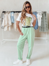 Damen-Chinohose mit Gürtel TAILANDI mint Dstreet UY2552