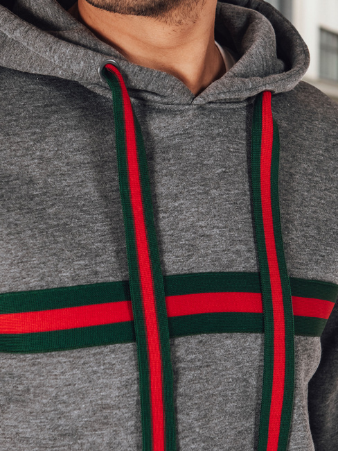 Herren Kapuzenpulli dunkelgrau Dstreet BX5937