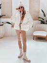 MISSLAYER Damen Winterjacke mit Kapuze weiß Dstreet TY5036