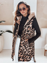 Beidseitige Kapuzenweste für Damen in camel Dstreet TY5095