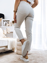Damen Jeans mit Löchern MAYO Farbe Hellbeige DSTREET UY1378