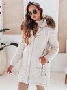Damen Winter Parka Jacke mit Kapuze hellbeige Dstreet TY5083