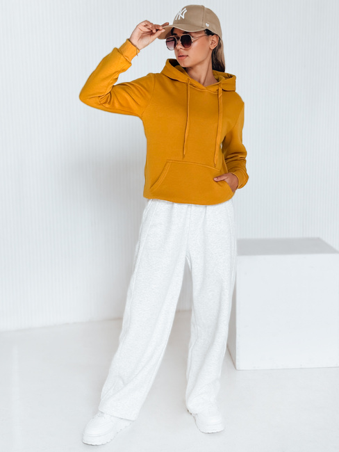 Damen Kapuzenpullover BASIC Camel BY0560