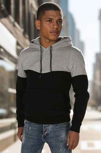 Herren Basic Hoodie hellgrau Dstreet BX5875