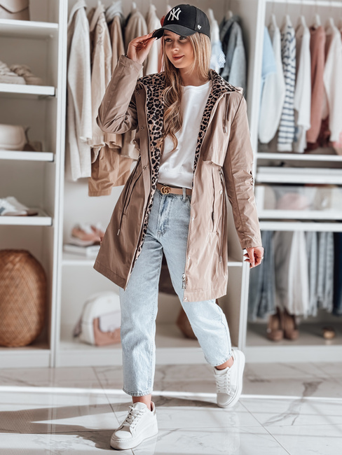 Damen-Parka-Übergangsjacke FERISSA khaki Dstreet TY4873