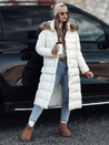Damen Steppwinterjacke mit Kapuze CROMBILA weiß Dstreet TY4101