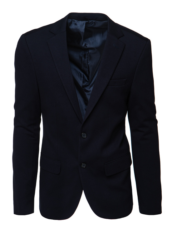 Einreihiger marineblauer Blazer für Herren Dstreet MX0632