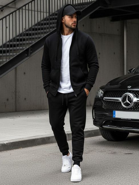 Herren Kapuzenpullover Schwarz Dstreet BX2192