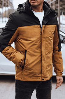 Herren Übergangsjacke mit Kapuze camel Dstreet TX4898