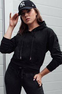 Damen TRENDHOOD Hoodie schwarz Dstreet BY1307