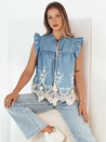 Damenbluse FATRELA blau Dstreet RY2452