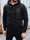 Isoliertes Herren Sweatshirt mit Druck schwarz Dstreet BX5917