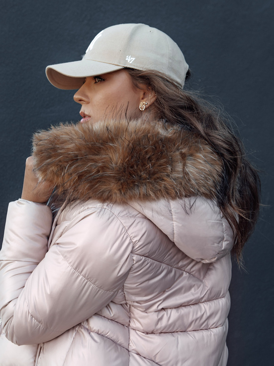 Damen Winterjacke mit Kapuze WINTERCHIC rosa Dstreet TY4441