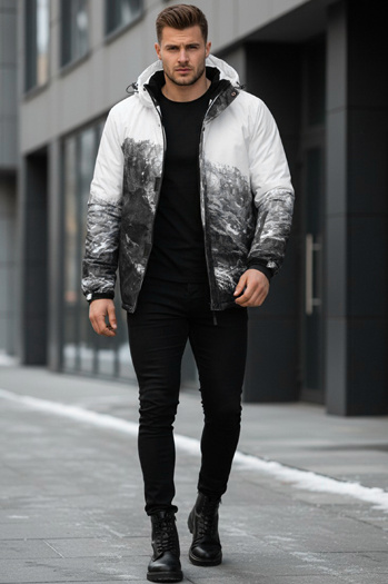 Herren Winter Skijacke schwarz Dstreet TX5124