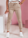 Damen Slim Fit Jogginghose SPORTIVO beige Dstreet UY2399