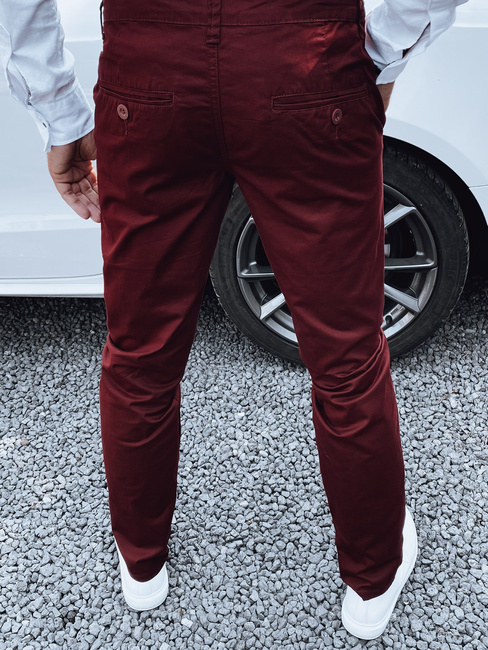 Kastanienbraune Hose für Männer Dstreet UX4339