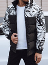 Herren Steppwinterjacke mit Kapuze weiß Dstreet TX4874