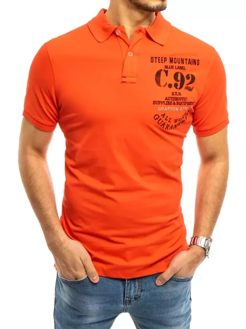 Herren Poloshirt Koralle Farbe Dstreet PX0460