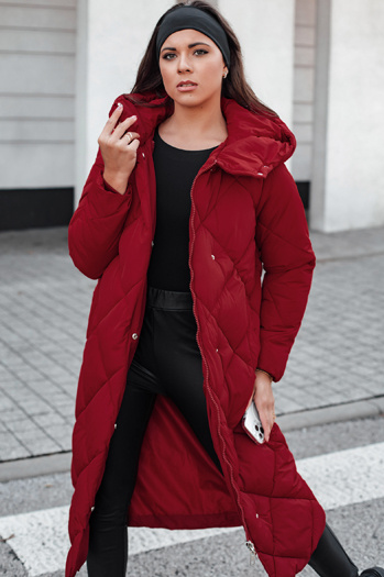 Damen Stepp-Winterjacke mit Kapuze FEMACOAT burgundy Dstreet TY5479