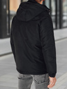 Herren Winterjacke mit Kapuze schwarz Dstreet TX5108