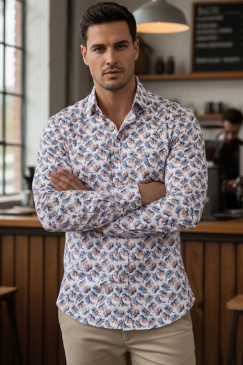 Weißes Herrenhemd Dstreet DX2466