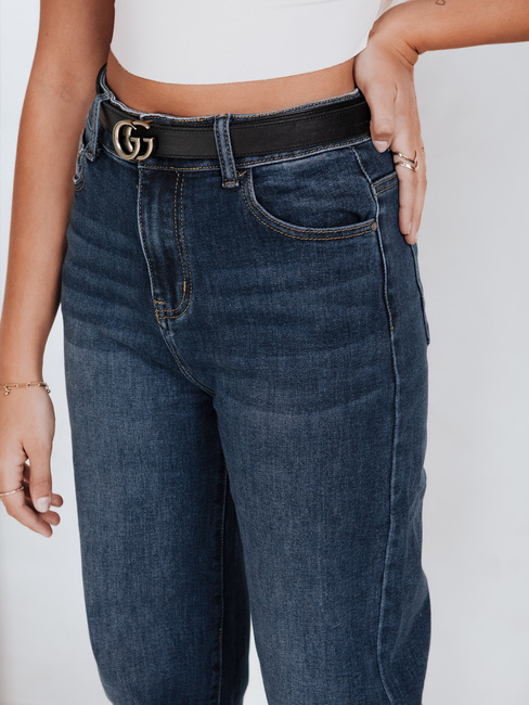 Blaue Damenjeans mit weitem Bein Dstreet UY2790