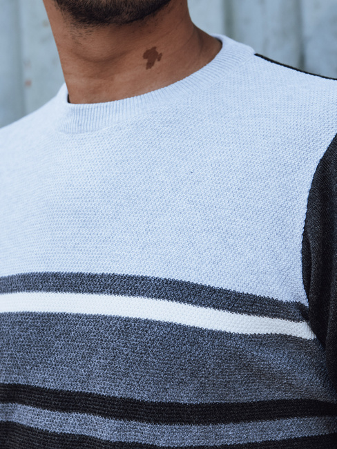 Grauer Herren-Pullover Dstreet WX2204