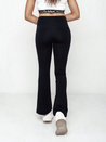 Damen Schlaghose Hohe Taille SLIMLINE schwarz Dstreet UY2147