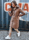 Damen Lange Mantel LESSI Farbe Camel DSTREET TY3354
