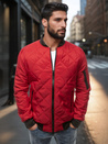 Herren Gesteppte Bomberjacke Weinrot Dstreet TX2210
