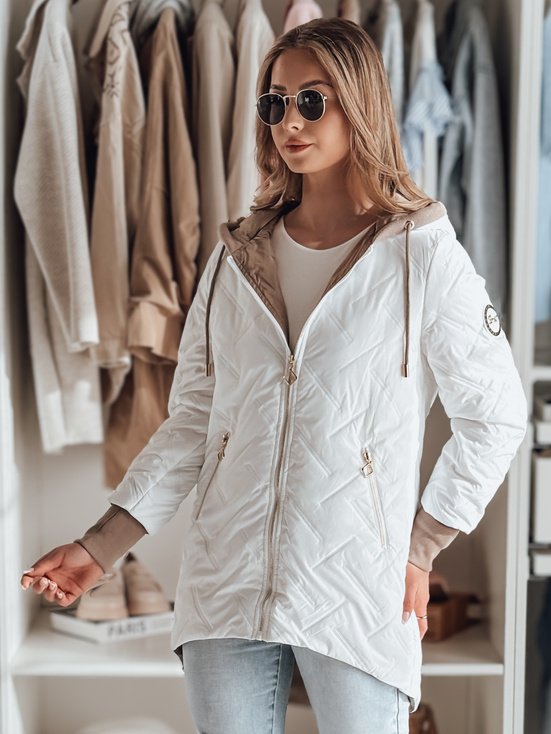 Damen Übergangsjacke mit Kapuze LUMERA weiß Dstreet TY4820