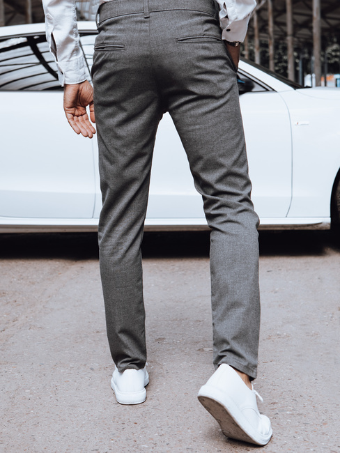 Dunkelgraue Chinohose für Herren Dstreet UX4388