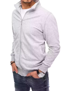 Herren Sweatshirt Zip Hellgrau Dstreet BX5085_2