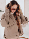 MISSLAYER Damen Winterjacke mit Kapuze dunkelbeige Dstreet TY5038