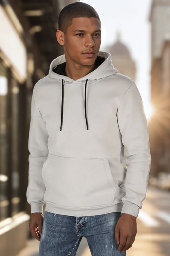Herren Basic Hoodie hellgrau Dstreet BX5862