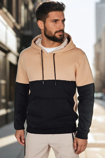 Herren Basic-Kapuzenpulli in camel Dstreet BX5878