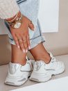 Damen weiße Turnschuhe Dstreet ZY1017