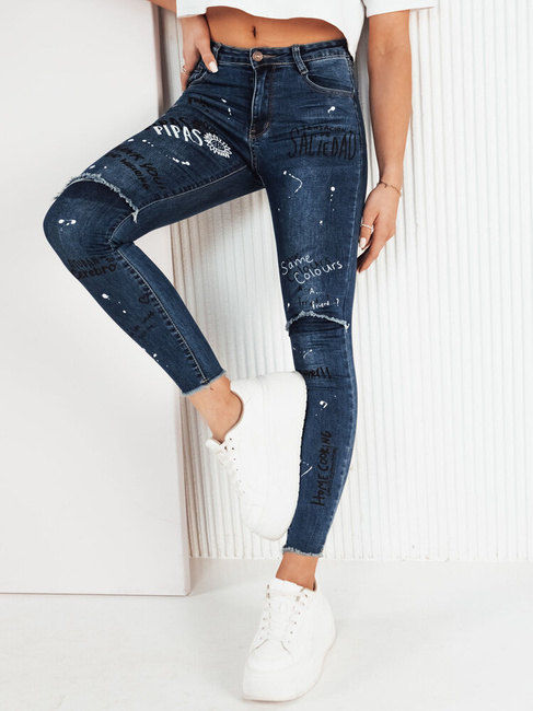 Damen Jeans mit hoher Taille ROGUE Farbe Blau DSTREET UY1960