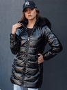 Gesteppte Damen Winterjacke mit Pelz SHINE schwarz Dstreet TY4483