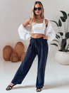 Damen Freizeithose mit weitem Bein LOVETRIP navy blau Dstreet UY2636